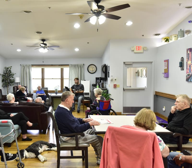 Adult day club at Reflections at Garden Place in Columbia, Illinois. 