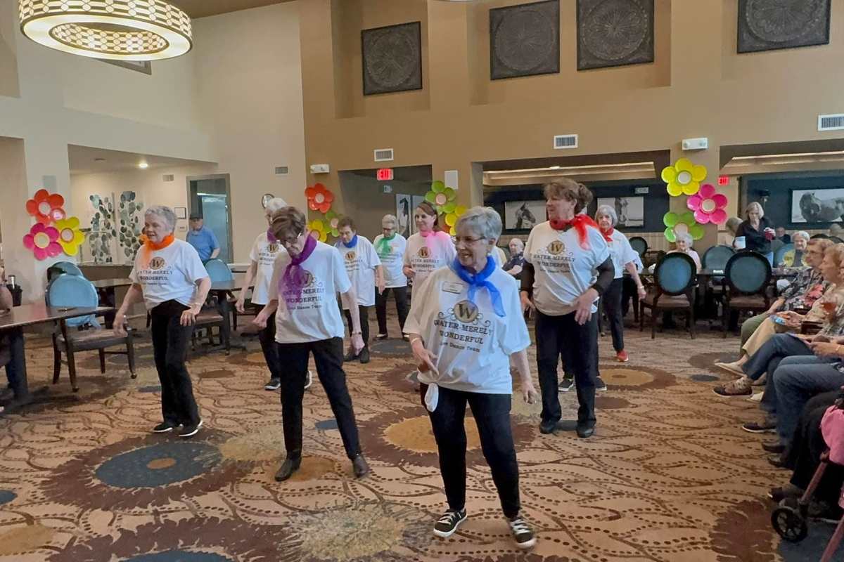 Dancing Activity at Watermere at Woodland Lakes in Conroe, Texas.