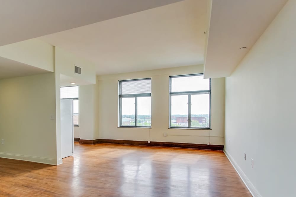 Spacious living area with large windows for natural light at 43 Town Square in Lima, Ohio