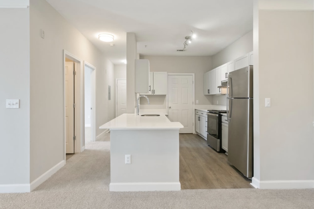 renovated view of kitchen at The Fairways at Jennings Mill in Athens, Georgia