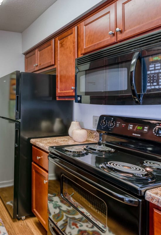 Lots of kitchen counter space at Ashley Club in Pensacola, Florida