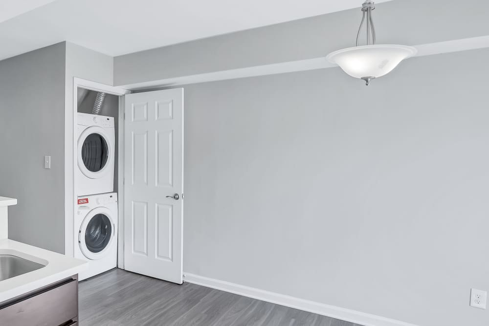 Washer and dryer connections at BayPointe Crossing in Virginia Beach, Virginia