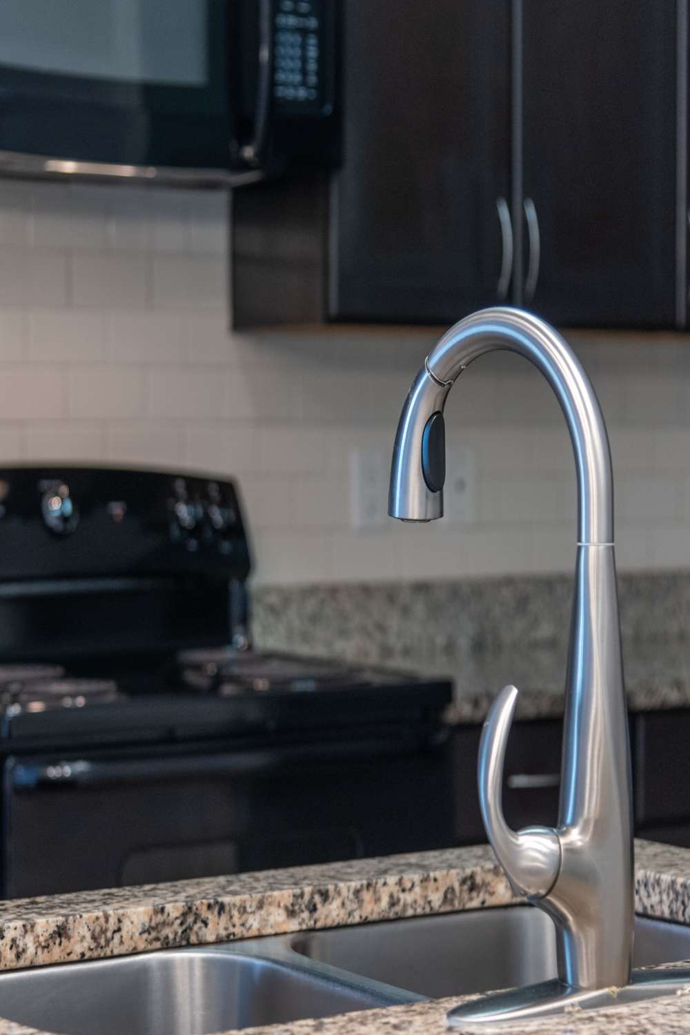 Kitchen faucet at Red Knot at Edinburgh in Chesapeake, Virginia.