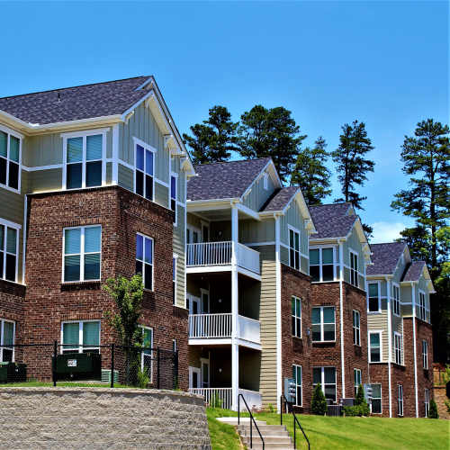Apartment exterior at Seasons at Poplar Tent in Concord, North Carolina