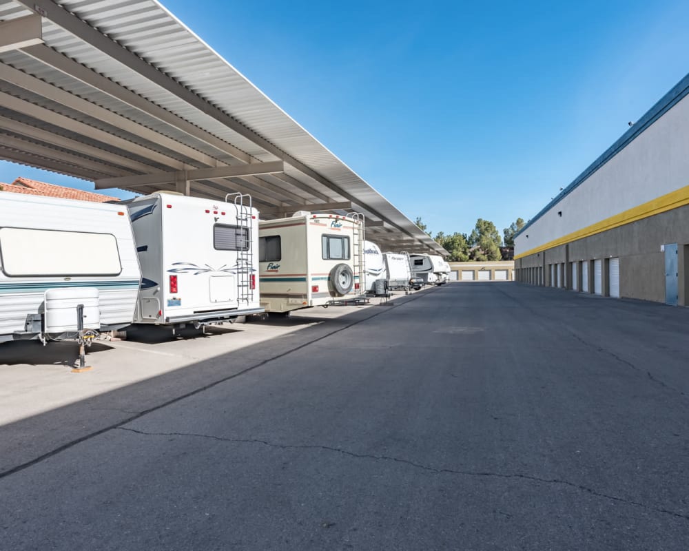 RV parking at Golden State Storage - Rainbow in Las Vegas, Nevada