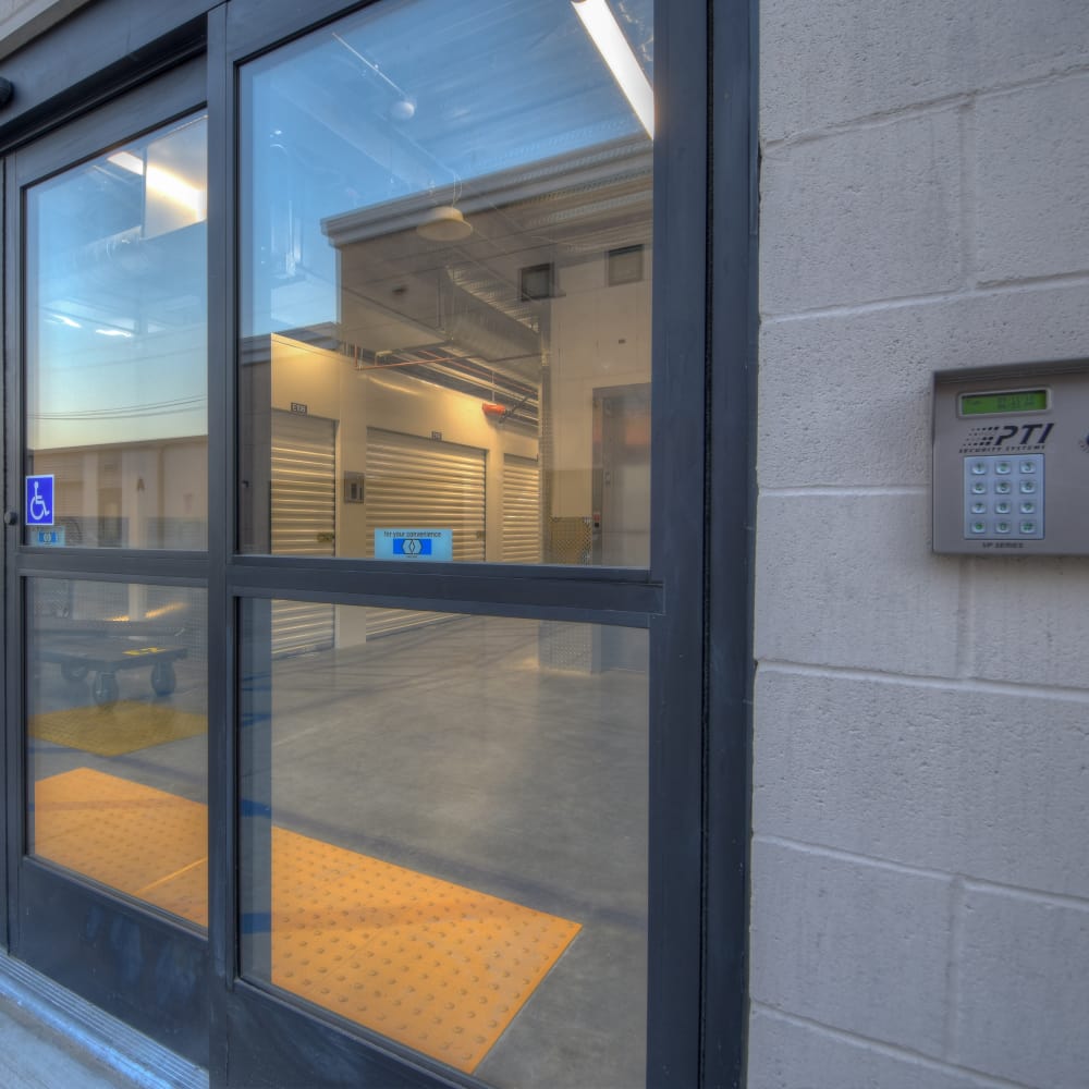 Entrance to interior at My Self Storage Space in Fullerton, California