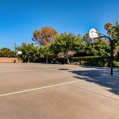 Basketball court at Admiral Hartman in San Diego, California