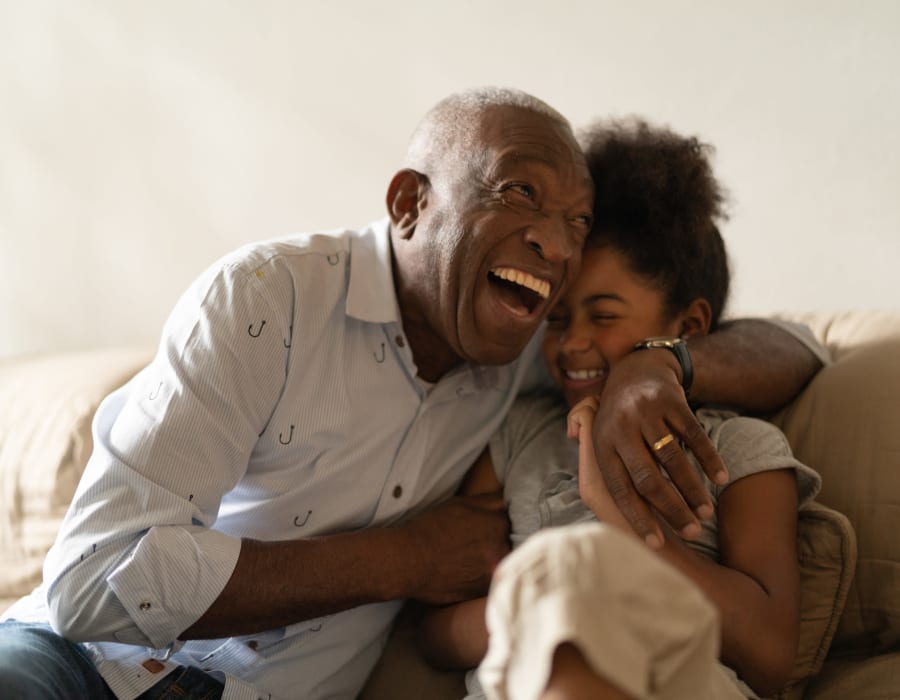 Resident with grand daughter at The Club at Bartow in Bartow, Florida