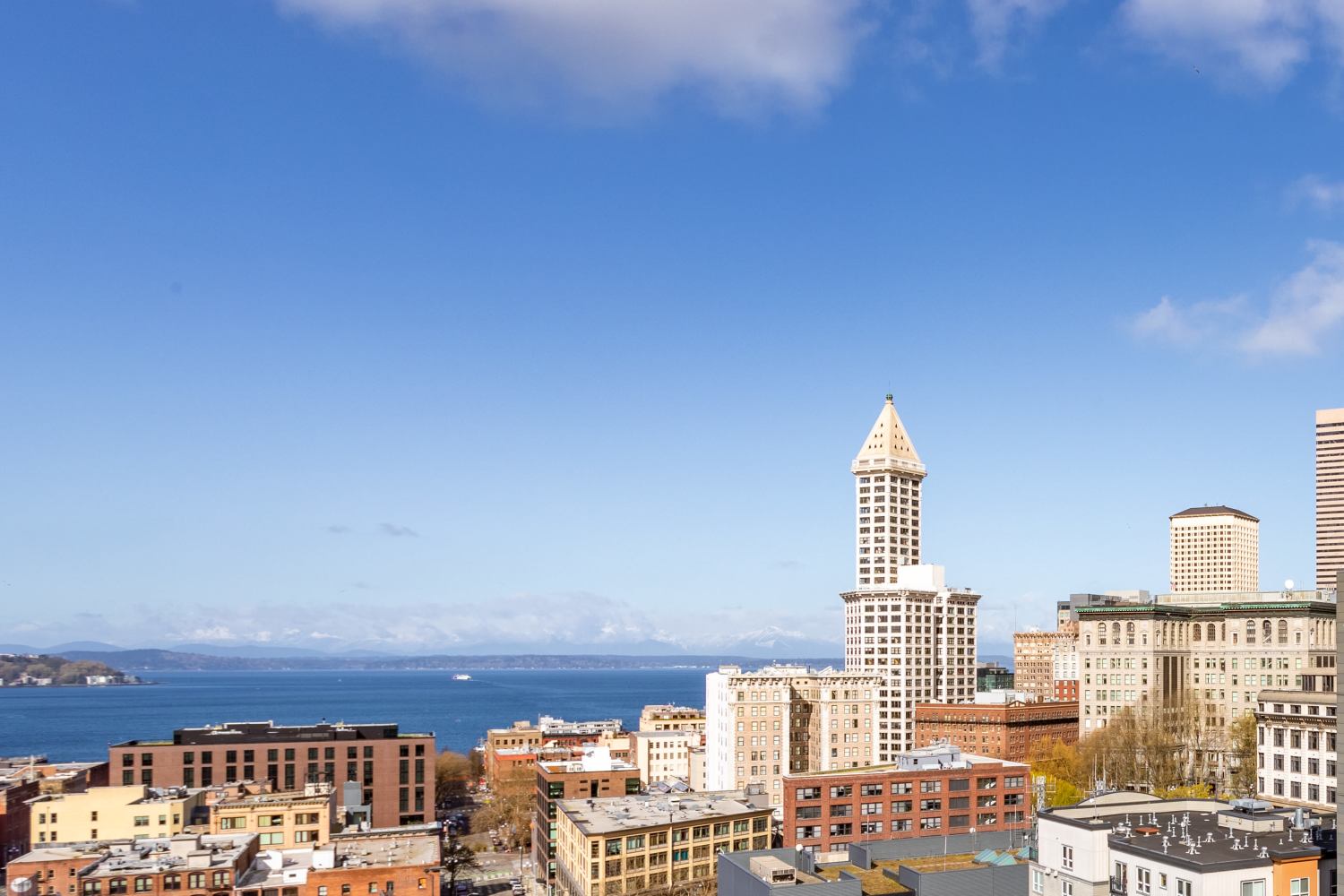 View of the city from Metropolitan Park Apartments in Seattle, Washington