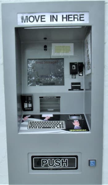 The kiosk at Global Self Storage in Lima, Ohio
