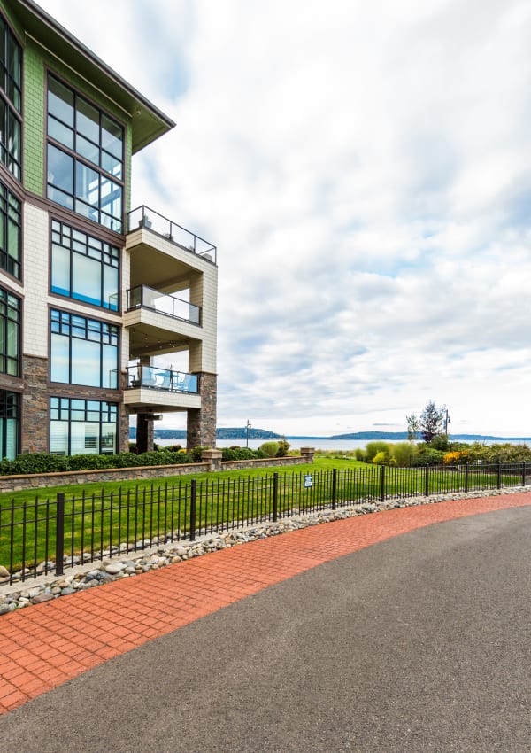 Onsite pet dog at Copperline at Point Ruston in Tacoma, Washington