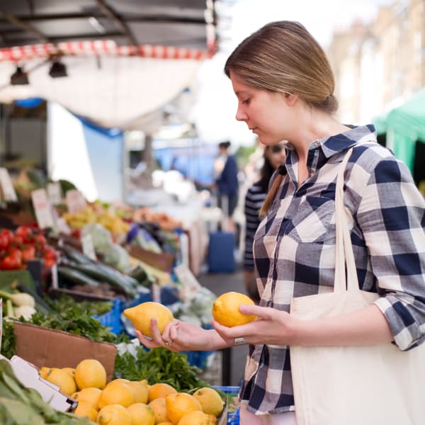 Farmer's market near Highland Mill Lofts in Charlotte, North Carolina