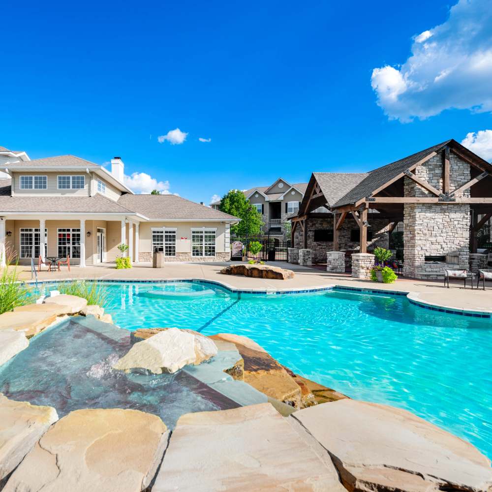 Swimming pool at The Boulders At Katy Trail in Saint Charles. MO