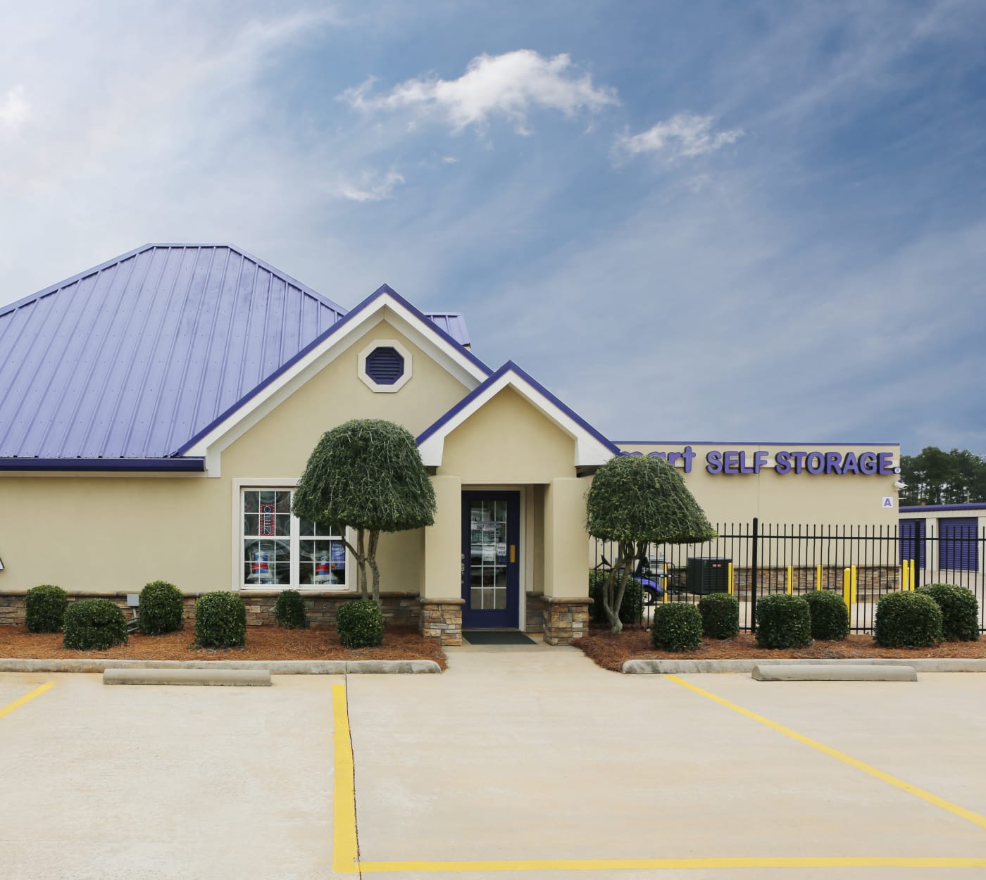 Entrance at StoreSmart Self-Storage in Warner Robins, Georgia