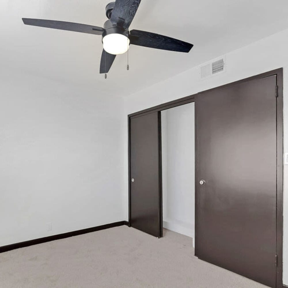 Open floor plan with fan at The Overlook at Pensacola Bay in Pensacola, Florida