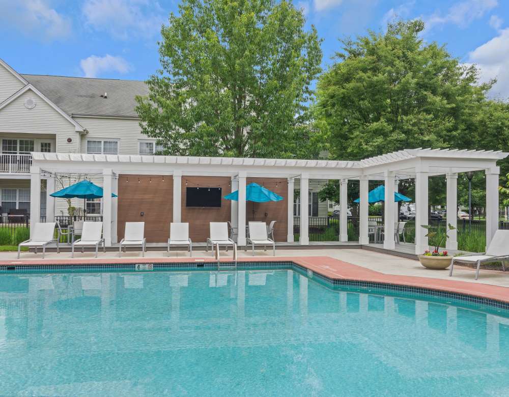 Swimming pool at Eagle Rock Apartments at Freehold in Freehold, New Jersey
