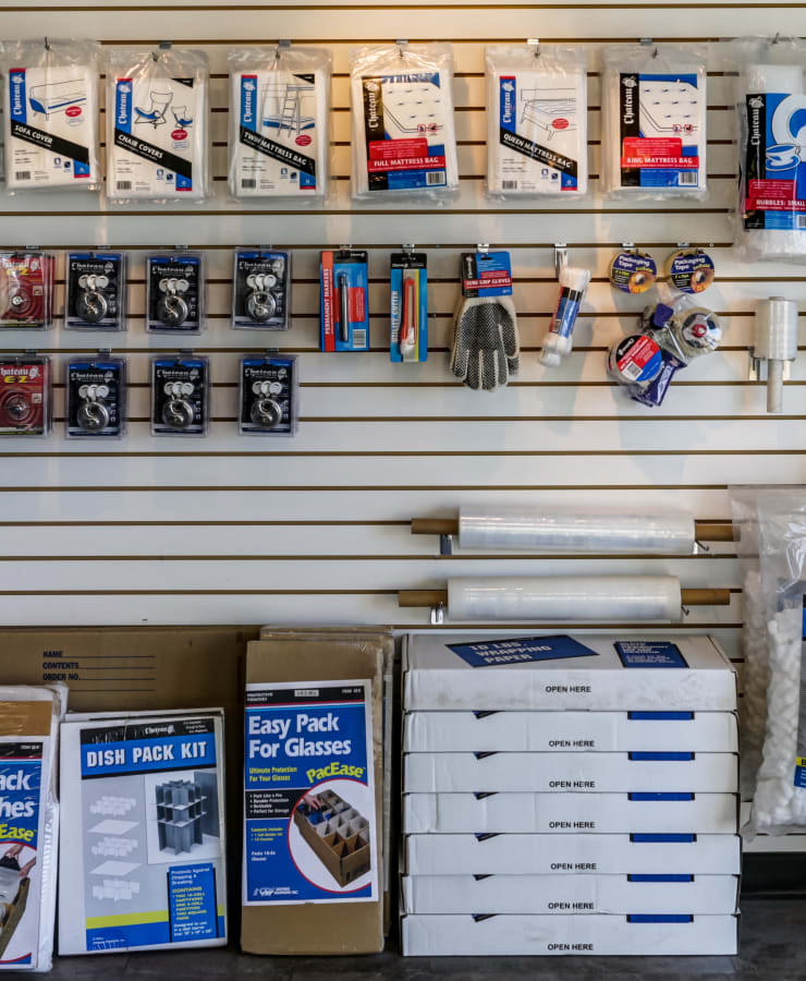 Packing supplies available at StorQuest Economy Self Storage in North Salt Lake, Utah