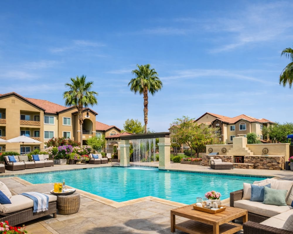 Spacious kitchen with plenty of counter top space at Tierra Pointe in Casa Grande, Arizona