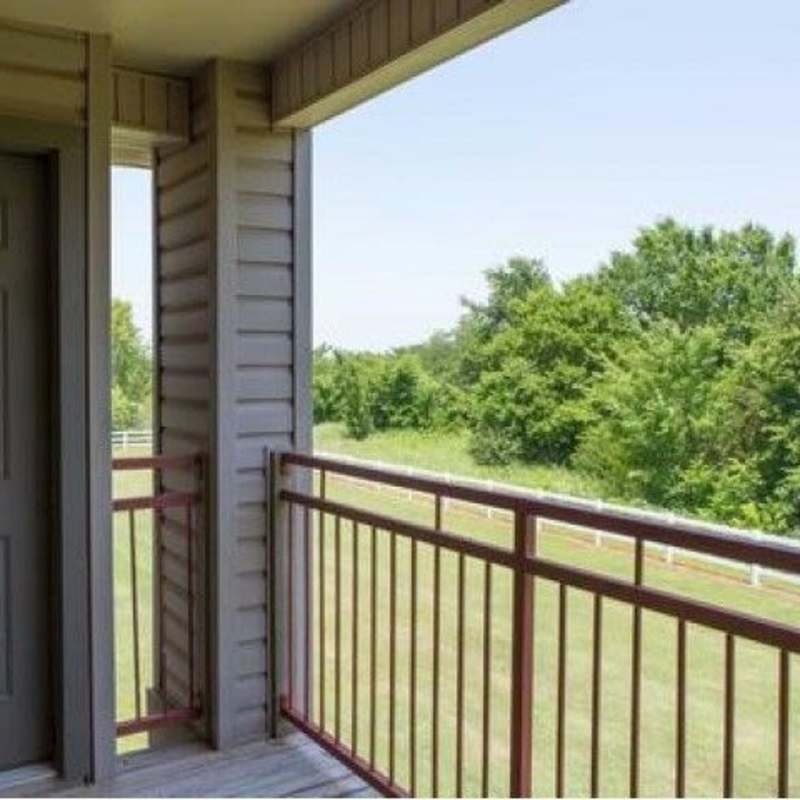 Balcony at Autumn Brook Apartments in Chickasha, Oklahoma