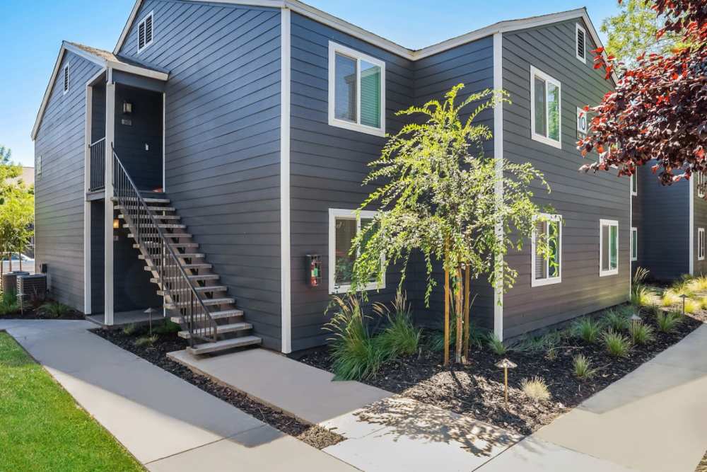 Exterior at Trails at 2112 in Modesto, California.
