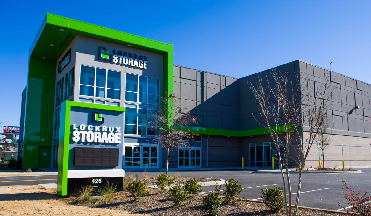 Building Entrance at LockBox Self Storage in Greenville, South Carolina