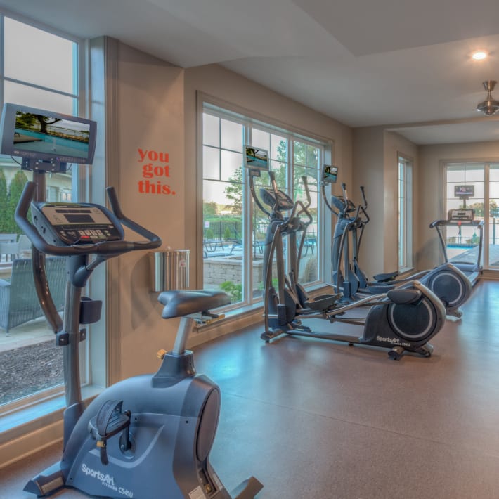 Fitness center at CovePointe at The Landings, Norfolk, Virginia