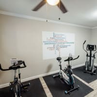 Rendering fitness center at The Colony Uptown in San Antonio, Texas