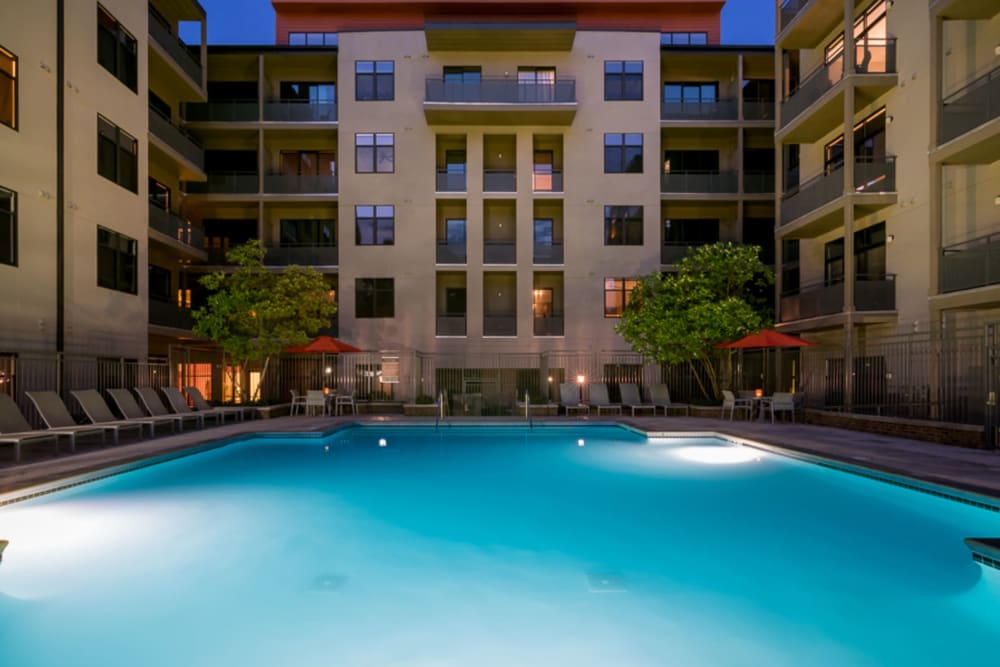Resort style pool at eon at Lindbergh in Atlanta, Georgia