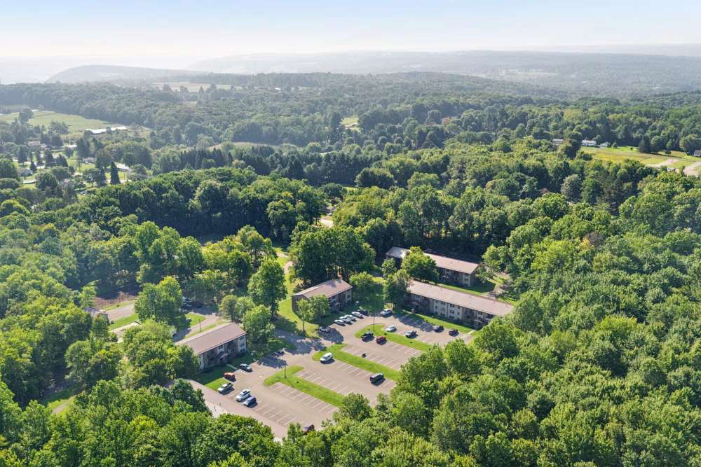 Aerial at Brookside Commons in Meadville, Pennsylvania