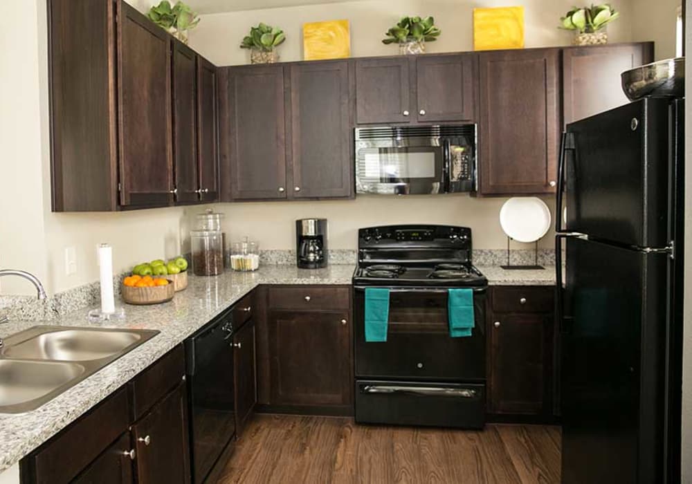 Enjoy a modern kitchen at Pecos Flats in San Antonio, Texas