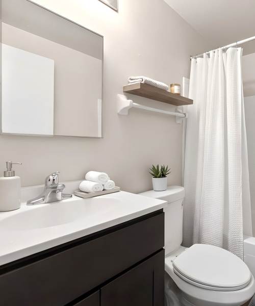 Bright bedroom at Pleasant View Townhomes in Baltimore, Maryland