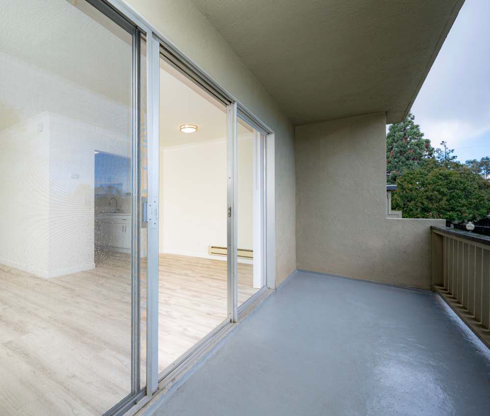 Patio at The Chateau Apartments in Mountain View, California