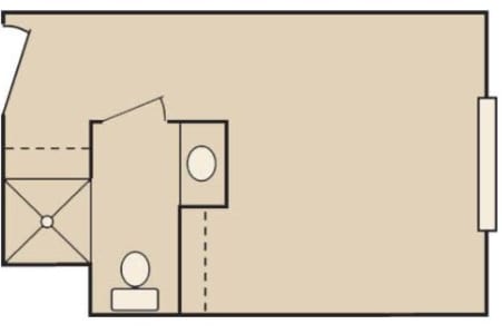 Floor plan A at MuirWoods Memory Care in Petaluma, California