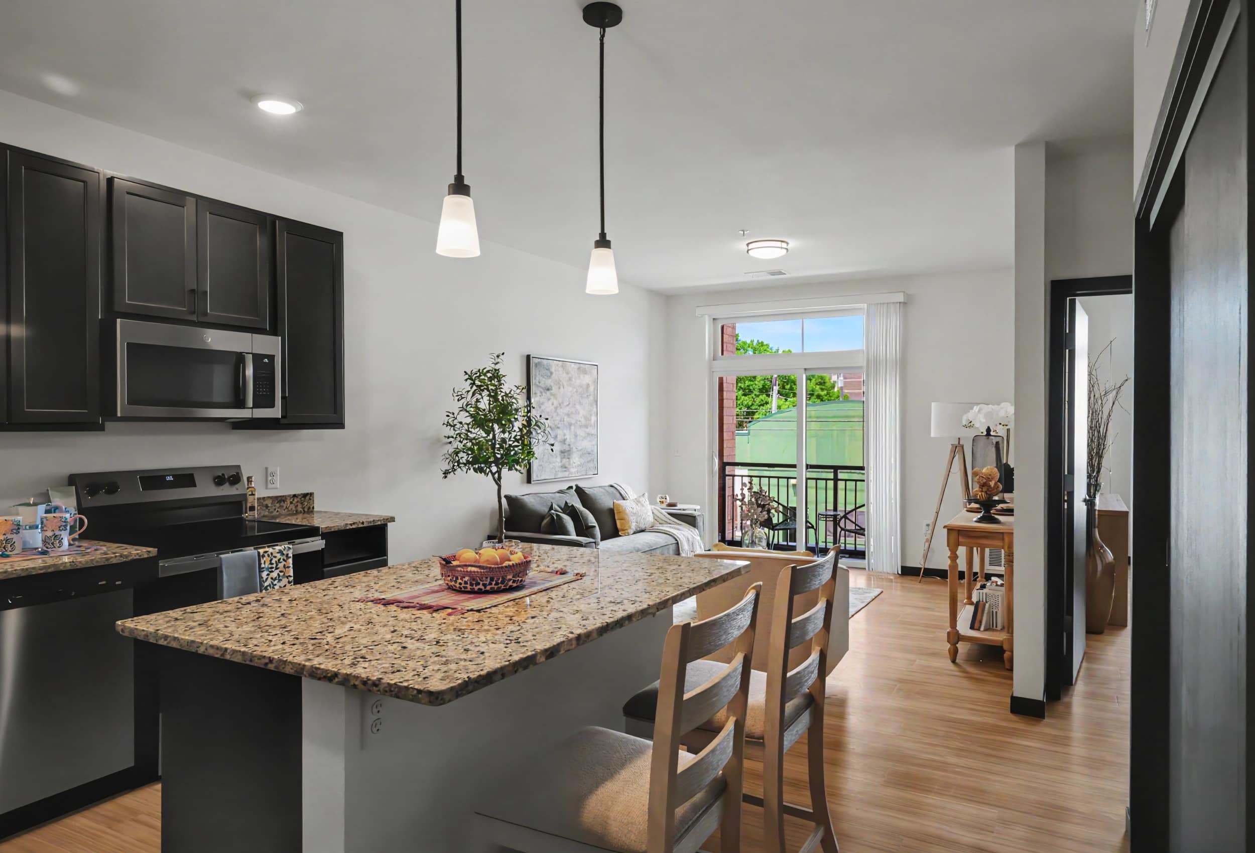 Inside an apartment at Vicino.