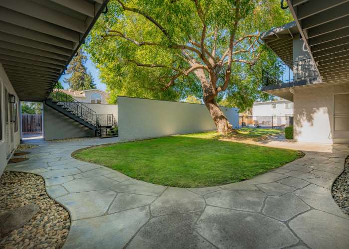 Outdoor space at Station 245 in Mountain View, California