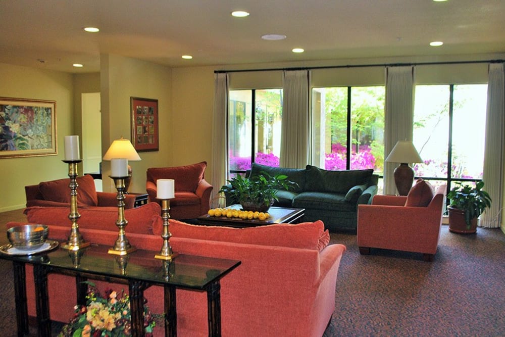 Common area at Winding Commons Senior Living in Carmichael, California