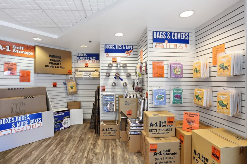 Packing and moving supplies available at A-1 Self Storage in La Mesa, California