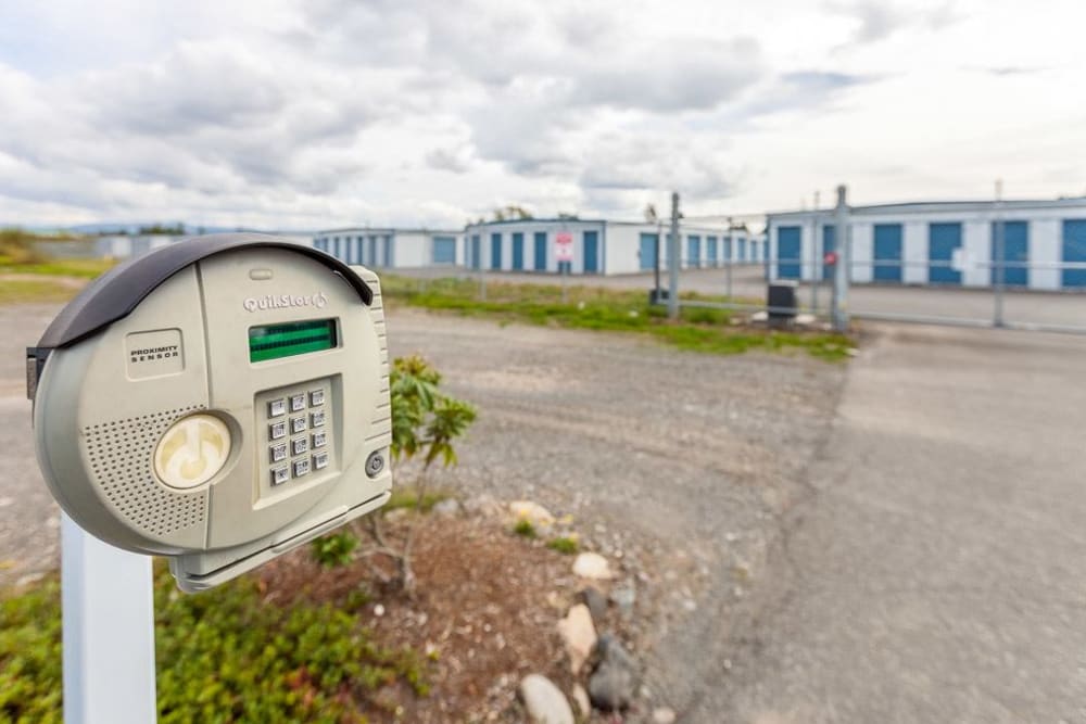 Keypad at Ferndale Self Storage in Ferndale, Washington.