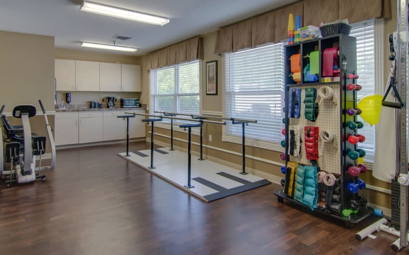 The exercise room at North Point in Paola, Kansas