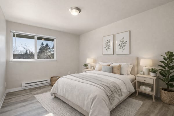 Spacious bedroom at Briarstone in Tacoma, Washington