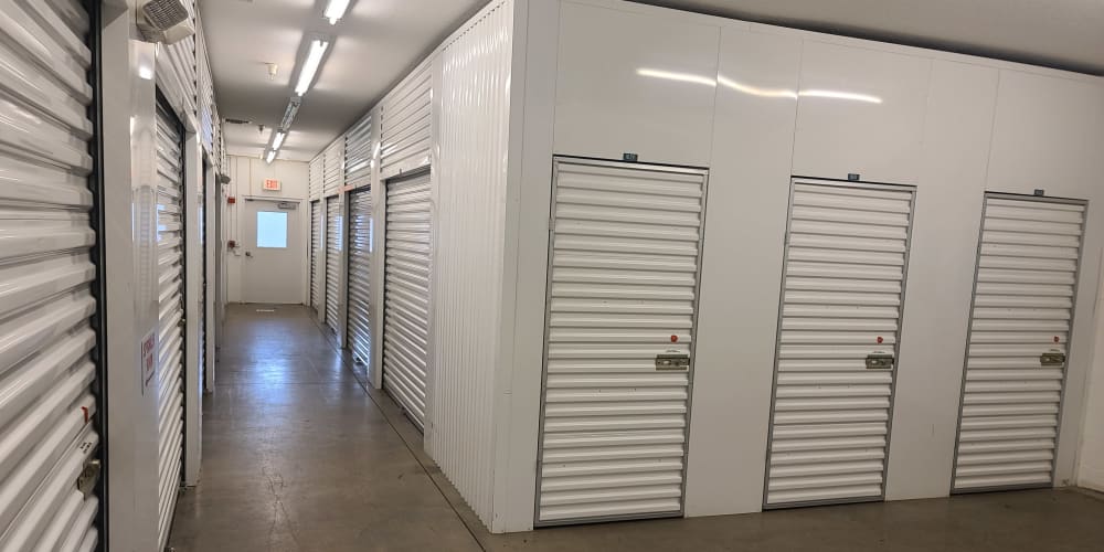 Indoor climate controlled units at StorQuest Self Storage in Bradenton, Florida