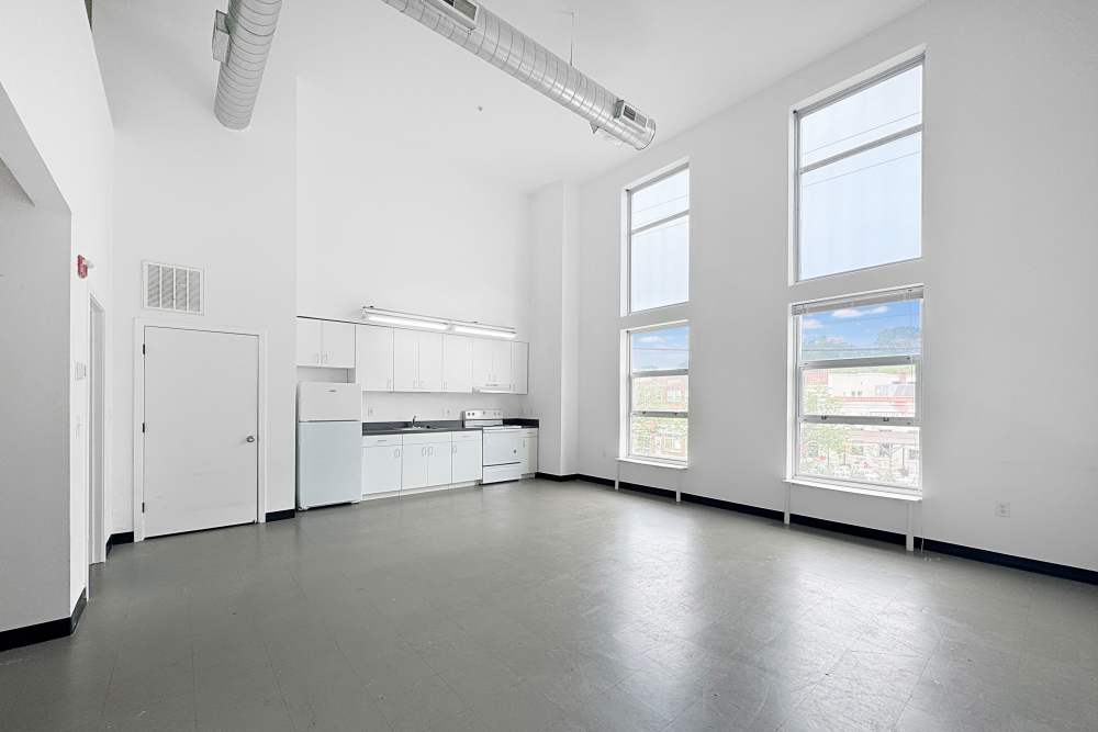 Spacious kitchen at Artspace Lofts Mount Rainier in Mount Rainier,Maryland