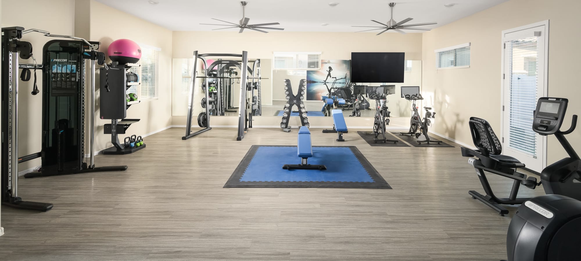 Fitness center at TerraLane at Canyon Trails South in Goodyear, Arizona 