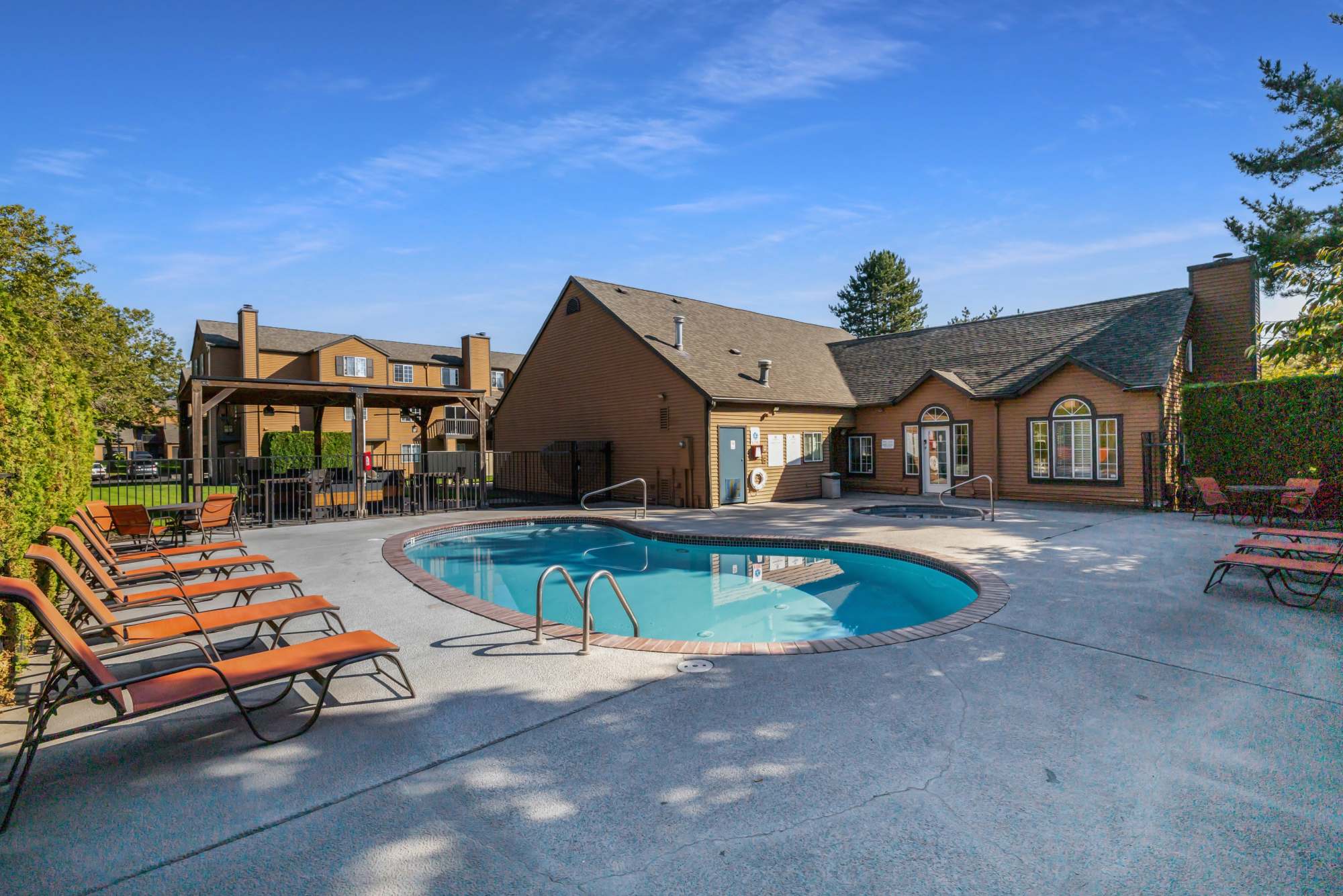 Swimming pool at Renaissance at 29th Apartments in Vancouver, Washington