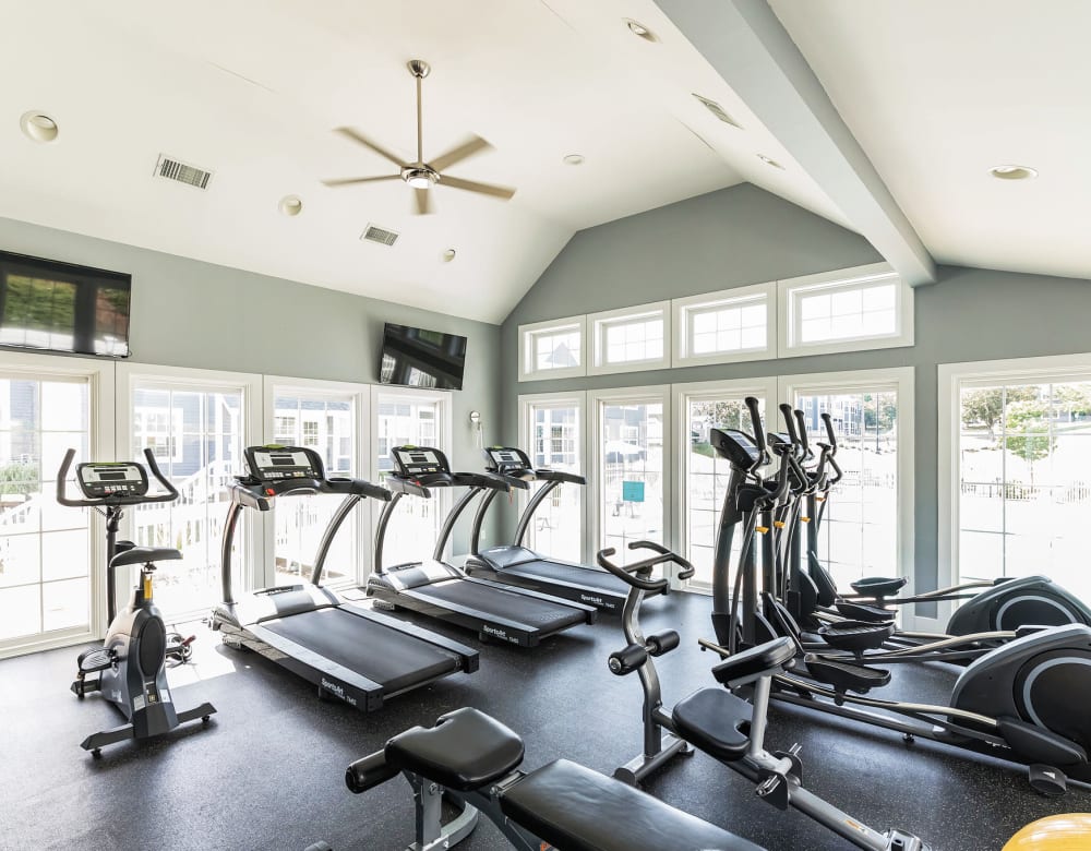 Our Modern Apartments in East Haven, Connecticut showcase a Fitness Center