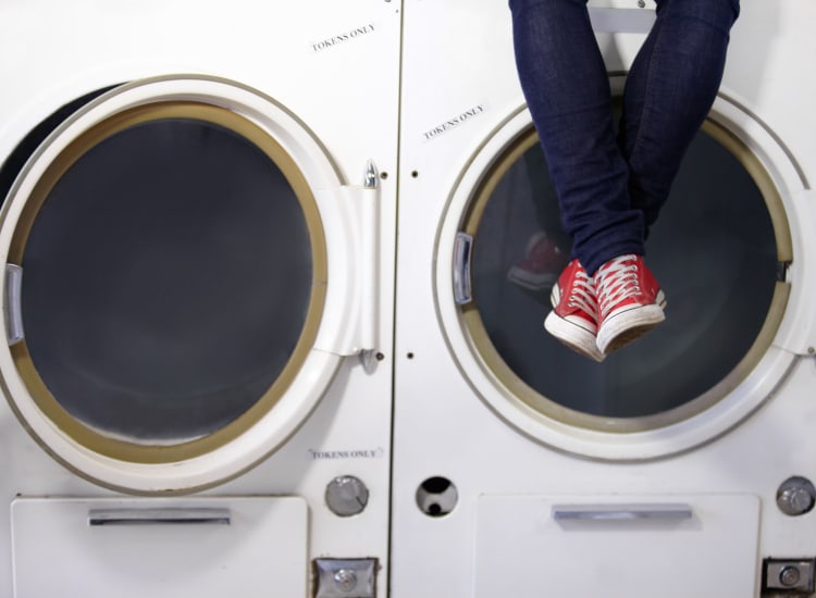 Laundry facility at Warner Village Apartments in Trenton, New Jersey