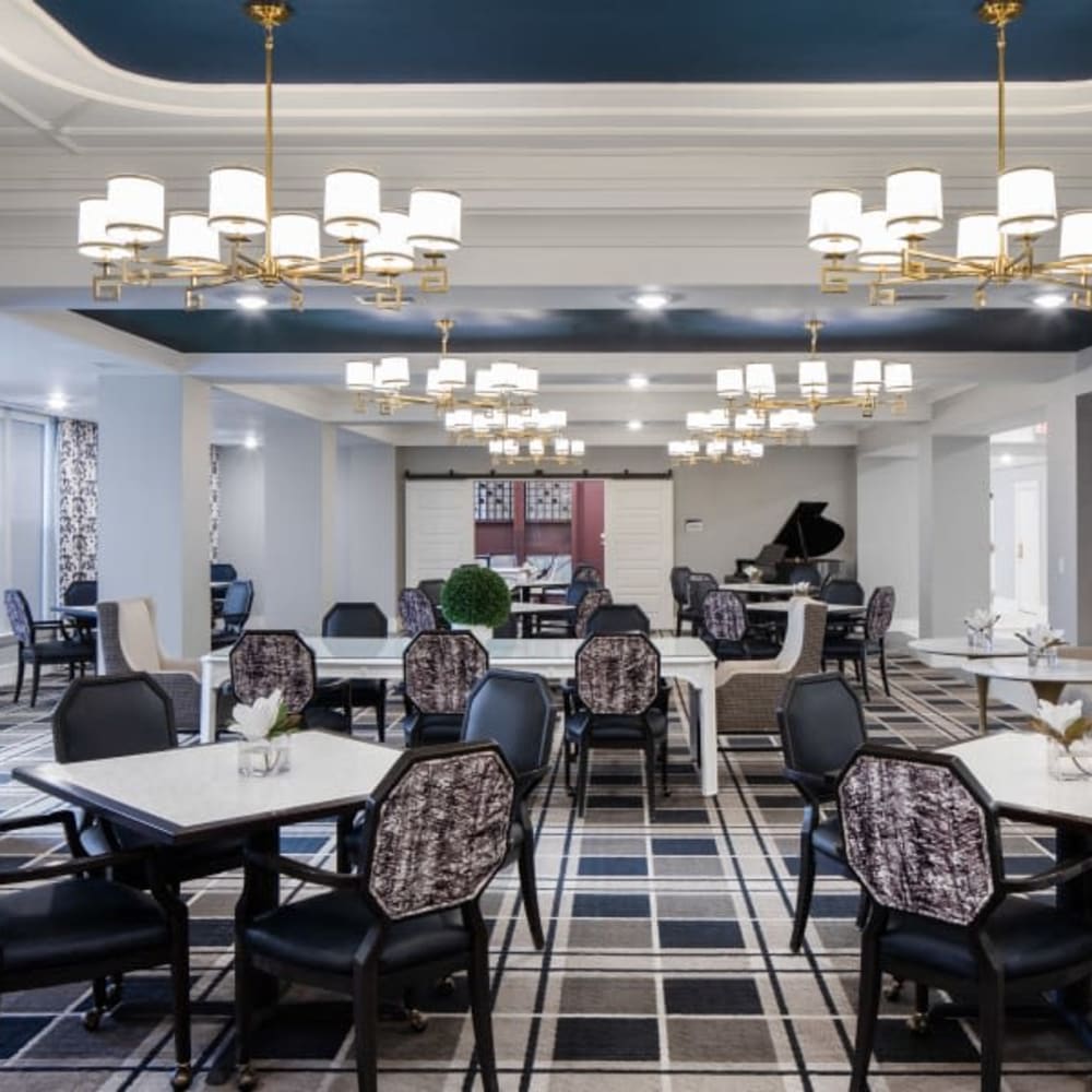 Dining room at Anthology of Northville in Northville, Michigan