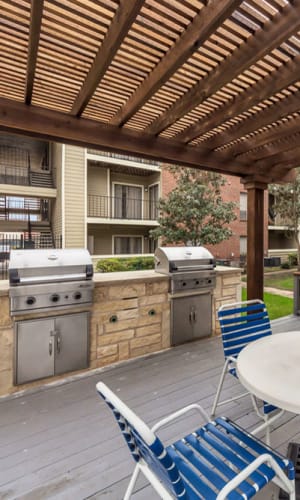 Grilling station at Rivercrest in Waco, Texas