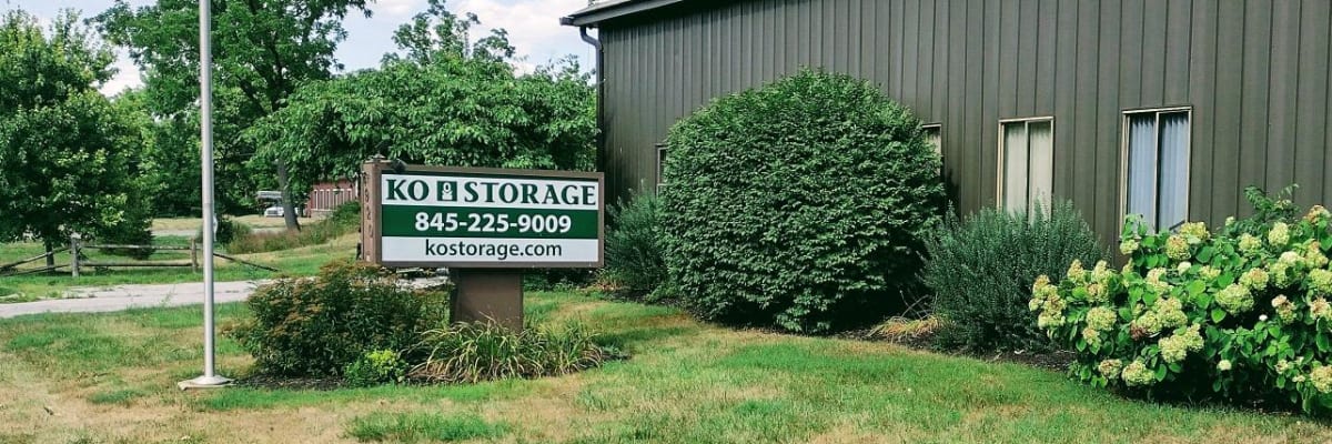 Unit size guide from KO Storage in Staatsburg, New York