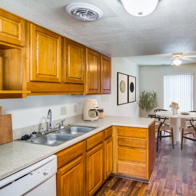 Fully Equipped Kitchen at Shelton Circle in Virginia Beach, Virginia